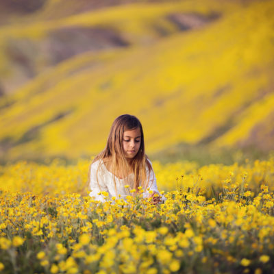 Child Photography Wild Flowers